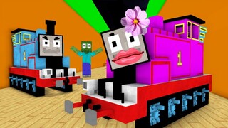 Monster School : THOMAS THE TRAIN HORROR CHALLENGE - Minecraft Animation