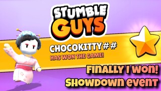 Stumble Guys : Finally I won Showdown Event 🤎😺🏆