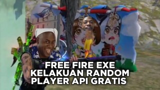 FREE FIRE EXE || WAKTUNYA MEMBANTAI WARGA PLAYER API GRATIS🔥 [Part2]