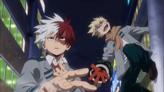 Bakugo and Todoroki stops the Wave||Hero Academia Season 5 Episode 12