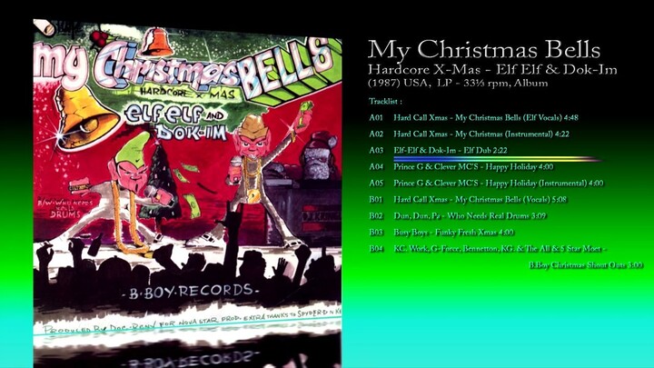 My Christmas Bells (1987) Hardcore X-Mas, Elf-Elf & Dok-Im - Various [LP - 33⅓ RPM]