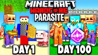 100 Days - Minecraft Parasite Apocalypse... [FULL MOVIE]