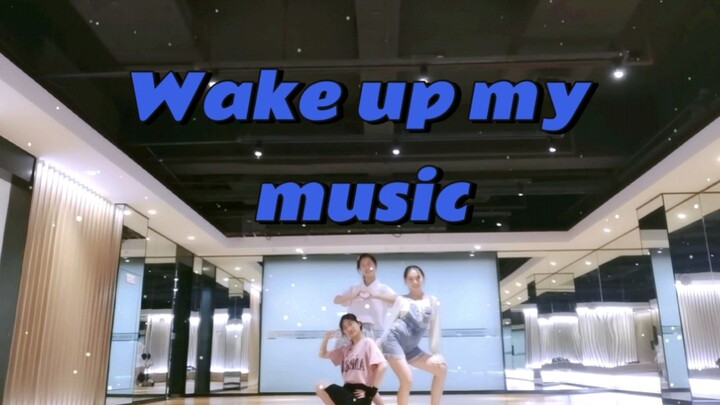 当中国舞选手跳偶活时丨Wake up my music（改编三人版）丨假面舞会