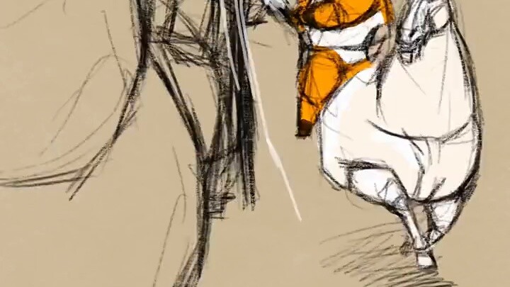 [Hoạt hình tự chế] Zhao Zilong cưỡi vị cứu tinh một mình, cảnh hai chiều vẽ tay.