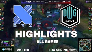 Highlight DRX vs DK All Game LCK Mùa Xuân 2021 LCK Spring 2021 DragonX vs Damwon KIA