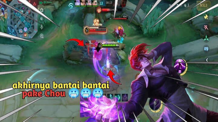 akhirnya gua mode serius make Chou musuh sampe suren 🥶🥶🥶