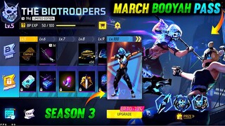 MARCH BOOYAH PASS FREE FIRE 2023 | SEASON 3 BOOYAH PASS FREE FIRE | NEXT BOOYAH PASS IN FREE FIRE