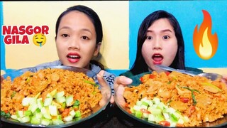 MUKBANG NASI GORENG GILA PEDASNYA BIKIN NANGIS 🥵TOPING BAKSO,NUGGET,SOSIS,AYAM DLL..