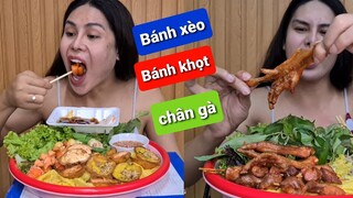 DIVA Cát Thy review Bánh xèo, bánh khọt, chân gà nướng tại tiệm Bánh tráng trộn