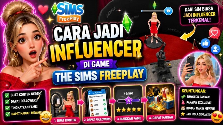 MAU JADI ARTIS ⁉️ BISA DONG ‼️ CUMA DI SINI 🤩 | THE SIMS FREEPLAY