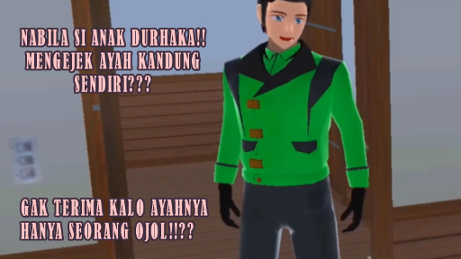 NABILA SI ANAK DURHAKA!! MENGHINA AYAH KANDUNG SENDIRI??!! - SAKURA SCHOOL