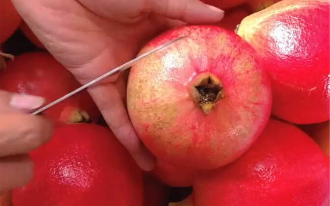 享受开瓜篇之——你会开石榴吗？