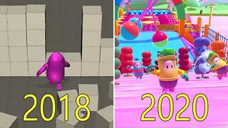 Evolution of Fall Guys 2018-2020