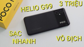 Đánh giá có tâm POCO M5 shopee, lazada giá 3 triệu: HELIO G99, MÀN 90HZ, PIN TRÂU, SẠC NHANH !!!