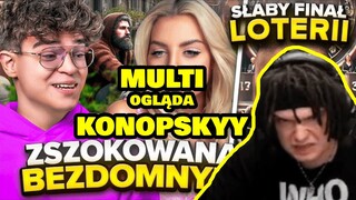 MULTI ogląda KONOP INFLUENCERKA OBURZONA BEZDOMNYM (BUNGEE, MRBEAST, GORDON RAMSEY, BUDDA, ZALEWSKI)