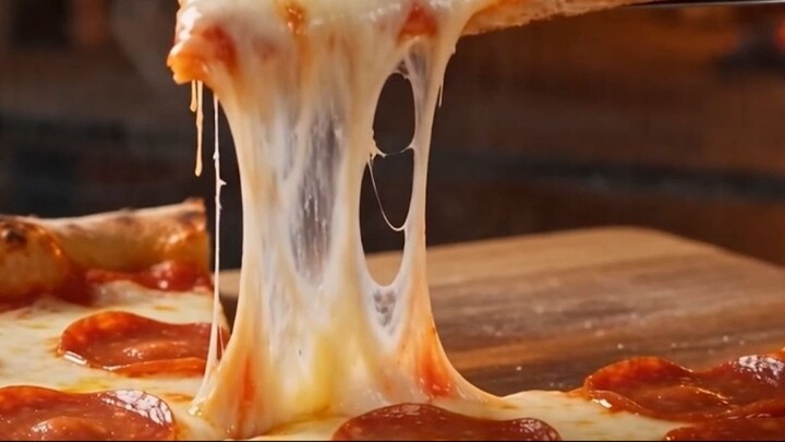 AI Magic: The Ultimate Floating Pizza Layers Animation | Osum Animation