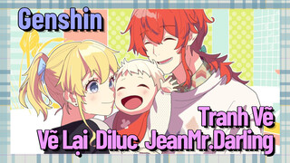 [Genshin Tranh Vẽ/ Vẽ Lại/Diluc & Jean]  Mr.Darling