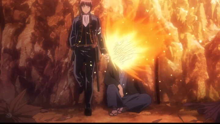 Gintama's famous scene to borrow a cue