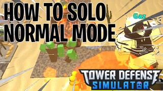 How to solo normal mode (Tower Defense Simulator)