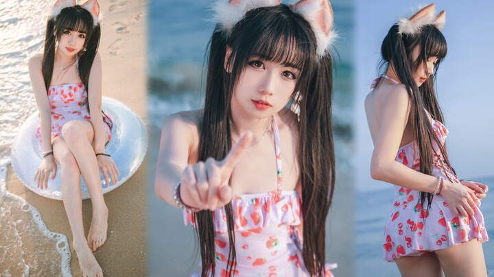 ซานย่า! ชายหาด! ชุดว่ายน้ำฤดูหนาว!