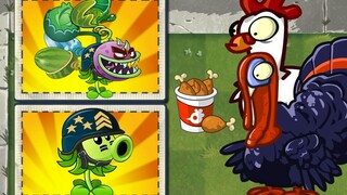 PvZ2挑战 - 各种植物大招  VS 100只鸡+100只火鸡