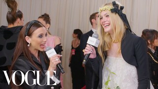 Elle Fanning’s Spring Fairy Met Look | Met Gala 2023 With Emma Chamberlain | Vogue