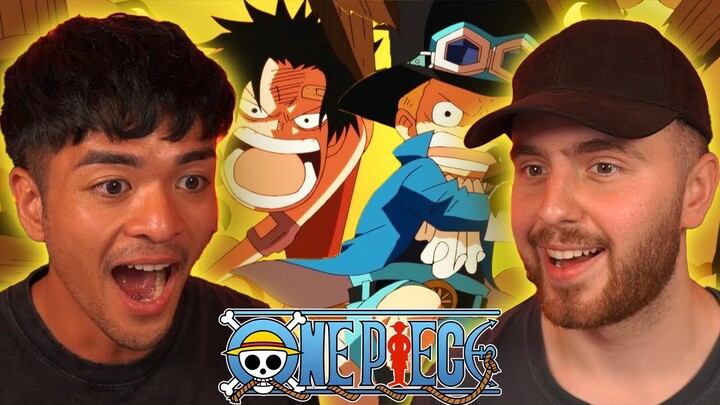 LUFFY, ACE & SABO!! THE FAMILY IS FORMED! - One Piece Episode 493 + 494 REACTION + REVIEW!