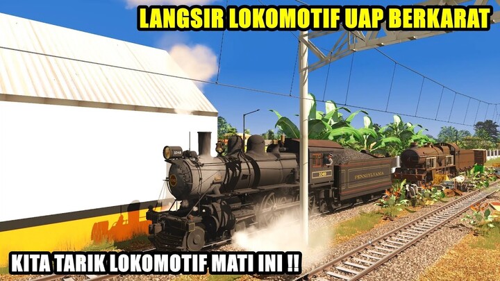 LANGSIR LOKOMOTIF UAP BERKARAT - TRAINZ SIMULATOR INDONESIA