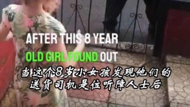 Gadis kecil dan sopir penyandang tunarungu