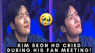 Kim seon ho became emotional during his fan meeting in manila.