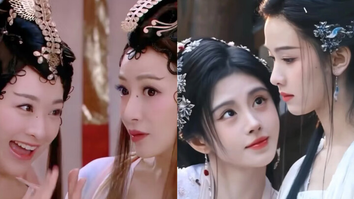 Such a forced camera setup… Back in the day, the Fox Spirit sisters’ acting was so natural you could