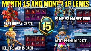 ROYALE PASS M15 AND M16 LEAKS | HELLFIRE AKM IS BACK | NEXT SUPPLY & PREMIUM CRATE - BGMI UNBAN ? 😳