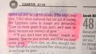 Daily Verse.                            Genesis 47:13-15