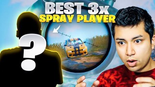 ROLEX REACTS to BEST 3x SPRAY PLAYER IN THE WORLD | PUBG MOBILE