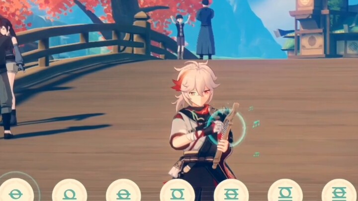 [ Onmyoji ] Playing the Song of Outlying Islands in Genshin Impact. She is not Shiranui, she is A Li.