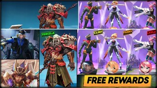 TERIZLA SEASON 22 RUSTWRECK FREE REWARDS & GAMEPLAY | NEW FANNY AND LAYLA ANIME SKIN UPDATE | MLBB