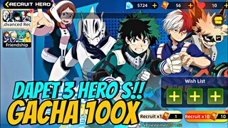 Tes Kehokian GACHA 100x Ternyata Dapet 3 Hero S - MHD Duel of Heroes (GACHA)