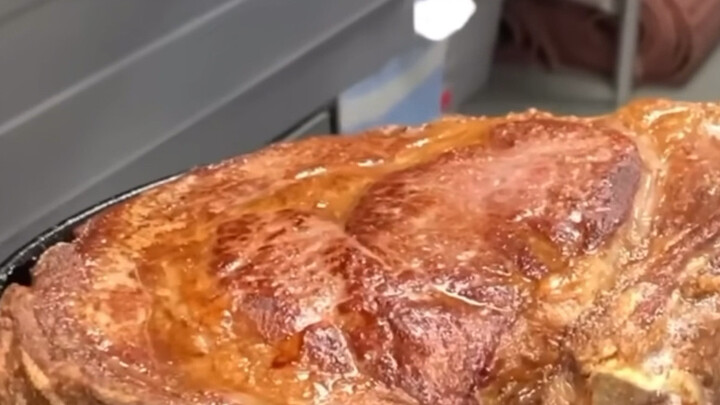 Is this tomahawk steak from an American restaurant really just one serving?