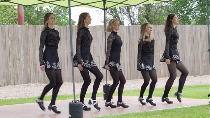 Tap-dancing ladies at the Cheyenne Celtic Festival in Wyoming 240609