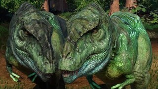 2 Tarbosaurus & 2 Tyrannosaurus Rex Breakout & Fight - JWE Mods (4K 60FPS)