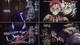 S3 Swordsmith Village : All Upper-Moons Introduction || Kokushibo, Douma, Akaza, Hantengu, Gyokko