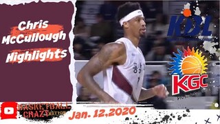 Chris McCullough Highlights | Anyang KGC vs KCC Egis | January 12, 2020
