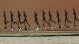 The shadows cast by these runners on a track in Kenya
