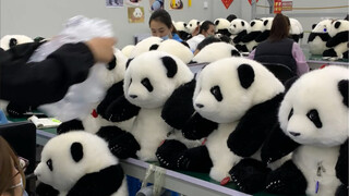 千万不要来玩具厂上班，不然…你就会无心工作！哈哈哈哈想把所有的熊猫崽崽都搬回我家！