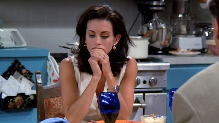 "Monica, those things are just food, not love"