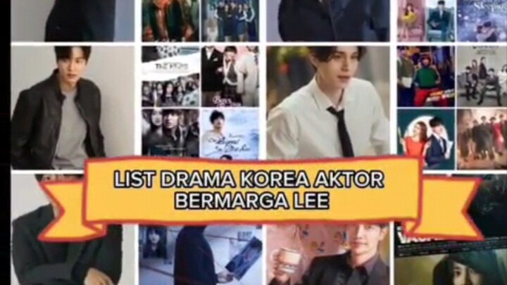 Rekomendasi Drakor bermarga Lee