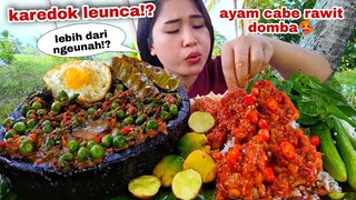 NGALIMED PISAN⁉️ KAREDOK LEUNCA AYAM SAMBAL MERCON LALAPAN JENGKOL TUA MENTAH PETAI KEMANGI