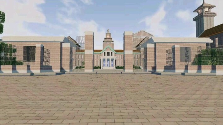 Spend 30 hours recreating Tokiwadai Girls' Junior High School where Misaka Mikoto attends in MC!