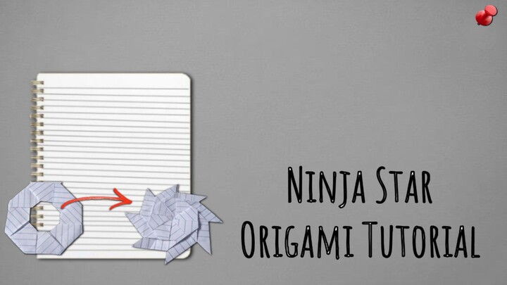 Paper Ninja Star Origami Tutorial 🥷