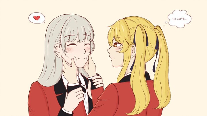 Kakegurui: Ririka Momobami and Saotome Mary